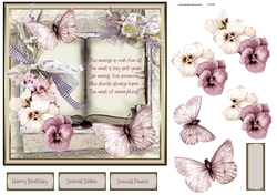 Flowers and butterfly