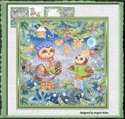 Owls festive Christmas