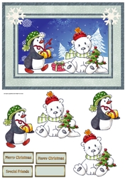 Penguins and polar bears Christmas