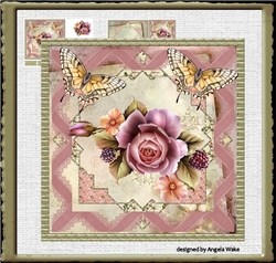 Rose and butterfly