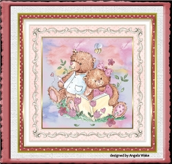 Teddy bears reading lesson
