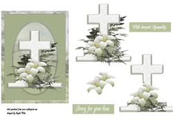 Lillies and Sympathy Cross