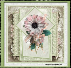 Vintage pink flower