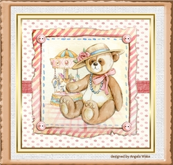 Vintage teddy bear girl