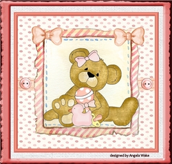 Baby girl teddy bear