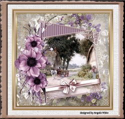Purple anemonies