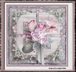 Pink vintage rose