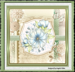 Summer blue flower