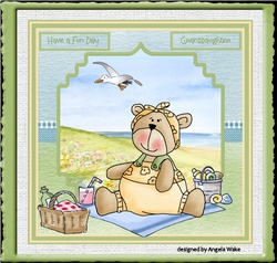 Beach bear picnic