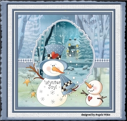 snowman and friend