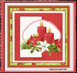 Red Christmas candle