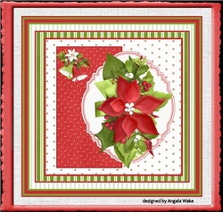 Red poinsettias and bells