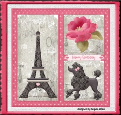 A poodle in Paris