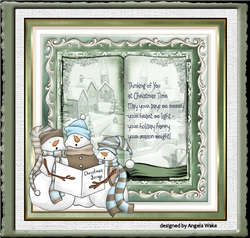 Snowmen carol singers