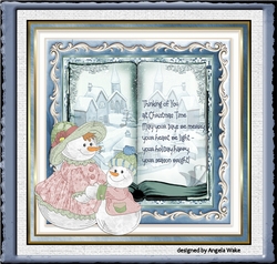 Snow women and snow boy book theme