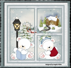 Polar bear vintage Christmas