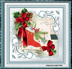 The red Christmas stocking