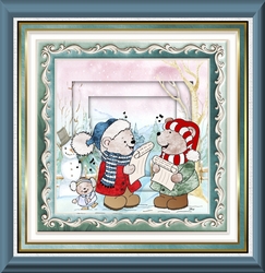 Teddy bear carol singers