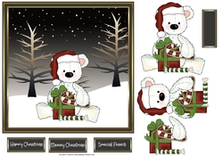 Polar bear has gifts