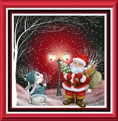 Santa and his helper