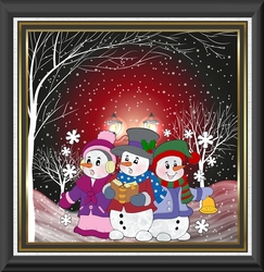 snowmen carolers