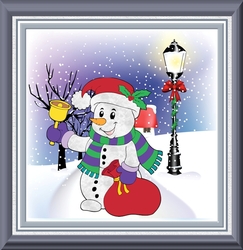 Snowman town crier