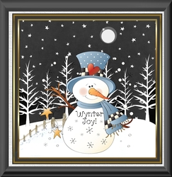 Snowman winter joy