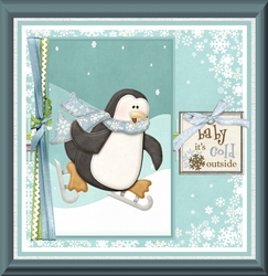 Skating penguin