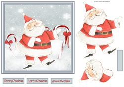 Santa and the candy canes