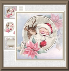 Santa Clause and reindeer