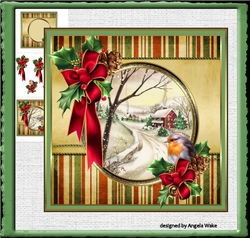 Vntage Christmas scene