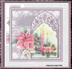 Christmas candles and baubles