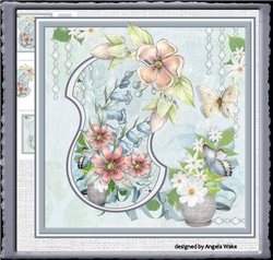 Wild rose and bluebell