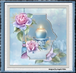 A burning candle