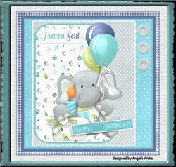 Baby Elephant, first birthday
