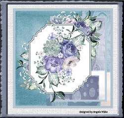 Lilac and blue poppy