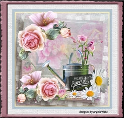 Summer pink rose