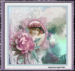 Lady in the rose trimmed hat