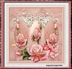 A mirror of roses