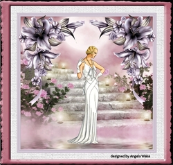 Lily and art deco lady