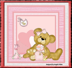 Baby girl teddy bear