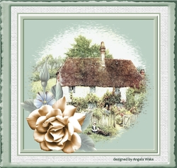 thatched roof cottage