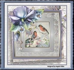 Birds and rose