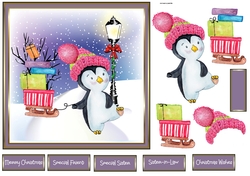 Penguin gift sledge run