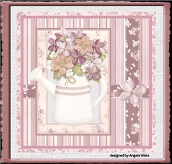 Flowers in a watering can