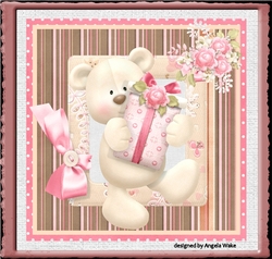 Teddy with a gift