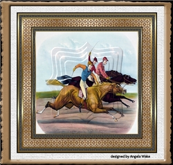 Horse racing 7x7 card