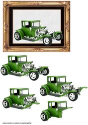 Classic Green Vintage Car