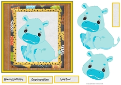 Baby hippo wobble head