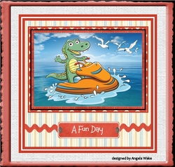 Croc fun on the sea